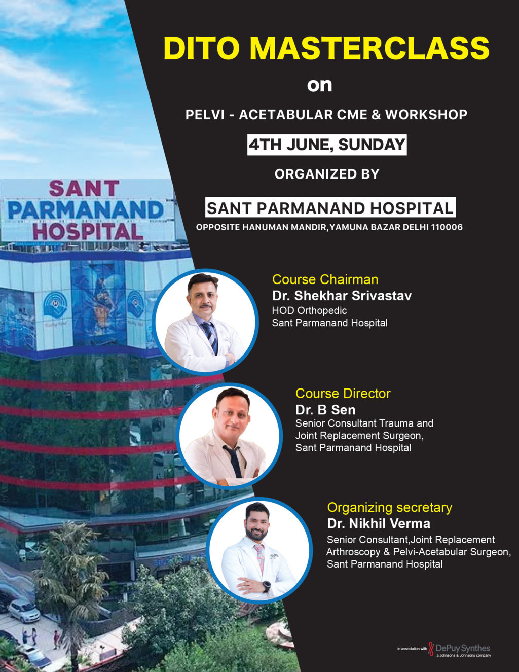 DITO MASTERCLASS on PELVI – ACETABULAR CME & WORKSHOP